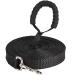 Training Leads for Dogs - Nylon Long Training Dog Leash Long Dog Recall Lead Long Line for Dog Tracking Training Long Lead Leash for Pet Recall Obedience with Comfortable Padded Handle (Black 5m/16ft) Black 5m/16ft