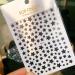Glittered Star Nail Transfer Sticker Sheet Long Last Nail Art Decals Pack DIY Nail Transfer Tips for Female Black 1size - Buy Online on SooperMarket.com