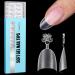 TOMICCA Short Oval French Nail Tips - 240pcs Natural Matte False Nails for Acrylic Extensions | Half Cover Artificial Nail Tips in 15 Sizes | Salon Quality Half Cover-Short Oval - Buy Online on SooperMarket.com
