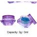 JZK 40 Pack of Purple Transparent 3ml Cosmetic Jars - Perfect for Creams Lip Balm & Travel - Buy Online on SooperMarket.com