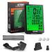 Henmi bike computer wireless 3.2 inch multifunction bicycle axis wireless large screen IP65 waterproof automatic waking bicycle speedometer kilometer meter backlighting