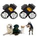 2 Pairs Anti Slip Dog Socks Paws Stop Licking Dog Cat Paw Protectors with Waterproof Rubber Bottom and Adjustable Straps Dog Claw Socks for Puppy Dog Indoor Outdoor Hardwood Floor Walking (M)