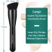 Foundation Brush Flat Top Kabuki Foundation Brush for Liquid Makeup Cream Powder Travel Size Face Foundation Blending Makeup Brushes (large) L black - Buy Online on SooperMarket.com
