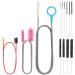 Drain Cleaning Brush Flexible Cleaning Tool Multi-Size Combo Set Flexible Drain Brush Clogging Removal Brush Flex Two-End Long Brush 3 Pack - Unclog Your Sink with Ease