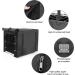 Durable Double Door Dog Crate Cover for Large Pets | Universal Fit for 24-48 inch Wire Crate | Black | 48L x 30W x 33H - Buy Online on SooperMarket.com