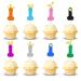 Arthsdite 24Pcs Bachelorette Cupcake Toppers Hen Funny Party Cake Pick Decorations for Wedding Engagement Bachelorette Birthday Party Cake Decorations Supplies - Multi-color Glitter