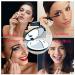 2X Portable Folding Mirror with LED Light 10X Magnifying Glass 12 Lamp Bead Mini Mirror Black - Buy Online on SooperMarket.com