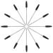 Tifanso 200PCS Disposable Eyelash & Eyebrow Mascara Brush Wand - Black | Extension Supplies - Buy Online on SooperMarket.com
