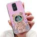 Tivenfezk nadoli for Xiaomi Redmi Note 9 Treibsand B r Astronaut Hidden Stand Shell caricature glitter astronaut stand soft silicone bling cell phone case transparent protective cover xiaomi redmi note 9 pink
