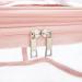 HAOGUAGUA Double Layer Clear Cosmetic Bag | Waterproof Travel Toiletry Bag | Transparent PVC Hair & Nail Accessories Pouch | Pink Beach Bag Organizer - Buy Online on SooperMarket.com