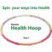 Korean Weighted Health Hoop 1.3kg for Fitness & Massage Workout - Hula-up Slim Body with Passion Hoola - Buy Online on SooperMarket.com