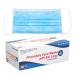 Dynarex Procedure Masks - Triple-Pleated Face Masks with Ear Loops & Nose Strip - Disposable Medical Mask Face Protection for Hospital - 50 per Box Blue