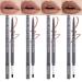 Lip Liner Creamy- 4PC Lip Pencil Nude Lip Liners With Brush -Vegan Cruelty Free-Matte Lip Liner Smooth And Soft - Precise And Define -Easy To Use (A01)
