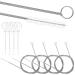 Cabilock Drain Straw Brush 4 Set Flexible Grabber Claw Pick Up Reacher Tool for Home Kitchen Sink Drains Tool Drain Tool Cleaners Cleaners