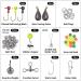MadBite 181pcs Terminal Tackle Kit for Freshwater Fishing - Bass/Panfish/Trout, with Tackle Box, Hooks, Weights, Sinkers & Rigs - Buy Online on SooperMarket.com