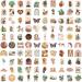 Anerza 200 PCS Boho Vinyl Waterproof Stickers - Cute Aesthetic Plant Sticker Packs for Water Bottles, Laptop, Journal - Small Business and Scrapbook Supplies for Adults and Teens - Buy Online on SooperMarket.com