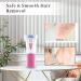 Portable Smooth Glide Epilator for Women - Cordless Electric Facial Hair Removal and Peach Fuzz Remover for Bikini, Face, Arms, Legs, Armpits - Gentle and Sensitive Skin Care - Buy Online on SooperMarket.com