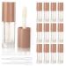 COSIDEA 14pcs Empty 6ml big brush lip gloss tubes for DIY lip gloss Nude lipgloss containers