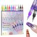 Fine Tips 3D Nail Art Pens 12 Colors 0.5 MM Nail Polish Pens Nail Point Graffiti Dotting Pen Drawing Painting Liner Brush for Home Salon Quickly DIY Nail Art