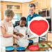 PRETYZOOM Mold Heart Shaped Biscuit Heart Cupcake Pan Silicone Cookie Mini Cupcake Heart Cake Pan Baking Supply Tube Baking Tins Cake Tin Red Wedding Large Baking Dish Silica Gel - Buy Online on SooperMarket.com