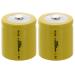2x Exell 1/2D Size 1.2V 2500mAh NiCD Button Top Rechargeable Batteries for meters radios hybrid automobiles high power static applications (Telecoms UPS and Smart grid) RC devices