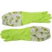 TRIXES Long Green Rubber Pond and Drain Gloves - Heavy Duty Waterproof for Household & Garden Chores - Buy Online on SooperMarket.com