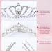 inSowni 8 Pieces Decorative Princess Dazzling Rhinestone Silver Metal Tiara Crown Headbands Wedding Birthday Party Prom Headpieces for Brides Bridesmaids Women Girls Teens Kids - Buy Online on SooperMarket.com