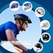 Universal Bicycle Helmet Pad Set - Black Foam Inner Pads for Motorcycle & Bicycle Helmets | 2 Sets - Buy Online on SooperMarket.com