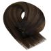 Buy Youngsee Tressen Real Hair Extensions - Dark Brown Ombre 45cm - 100g Remy Weft - International Shipping - Buy Online on SooperMarket.com