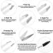 Precision Eyebrow Tweezers Set - Pack of 6 for Ingrown Hair Removal - Slant & Pointed Tweezer Kit with Leather Case - For Women and Men - Buy Online on SooperMarket.com