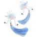 Beavorty 1 Pair Chinese Hair Clips Tassel Barrettes Butterfly Flower Hairpins Hanfu Hair Accessories