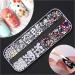Kalolary Nail Art Kit with Butterfly Sequins, Dried Flowers, Foil, Shavings, Rhinestones, Tweezers, and Picker Pencil - DIY Female Nail Decoration - Buy Online on SooperMarket.com