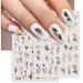 9 Sheets Gold Nail Art Stickers - Self-Adhesive 3D Decals for Nail Design - Abstract Line, Leopard Print, Leaves, Flower Sliders - French Manicure Decoration - Design 2 - Buy Online on SooperMarket.com