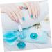 FRCOLOR 20pcs Nail Case Gel Polish Protector Gelt Nail Protector Tape Nail Polish Shield Nail Polish Cap Holder Reusable Hat Protector Nail Varnish Protector Safety Mask Plastic Manicure - Buy Online on SooperMarket.com