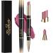 ChaneeHann 2-in-1 Lipstick & Lip Liner Set - Matte Waterproof Lip Liner Pencil and Lipstick Duo in Violet Shade for Girls - Buy Online on SooperMarket.com