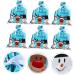 KOMBIUDA Santa Bags 6 Pcs Biscuit Drawstring Bag Candy Bags Xmas Goodie Bag Xmas Candy Pouch Child Christmas Bag - Buy Online on SooperMarket.com