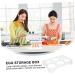 Mikikit Egg Storage Box Storage Bins Storage Drawers Boiled Eggs Server Egg Holder Platter Refrigerator Assorted Color 14.8x9.7x2cm - Buy Online on SooperMarket.com