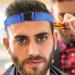 TROONZ Adjustable Neck Hair Guide - Hairline Shaping Haircut Bands Tool | Adjustable Curved Silicone Haircut Bands for Hair Salons and Home Blue - Buy Online on SooperMarket.com