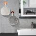 LIUVTILB 2 Pack Fuzzy Ball Towels - Super Fluffy Chenille Hand Towels - High Absorbency - Gray + White - Buy Online on SooperMarket.com