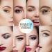 Eyebrow Stamp Stencil Kit - Beginner-Friendly 1 Step Brow Stencil & Stamp Set | Long-Lasting, Smudge-Proof & Waterproof | 24 Reusable Shapes | Dark Black - Buy Online on SooperMarket.com