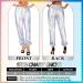 Women's Metallic Shiny Hip Hop Pants - 70s Disco Punk Trousers for Carnival, Halloween, Rave Dance Party - Silver - Buy Online on SooperMarket.com