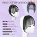 Real Hair Clip-In Fringe 100% Real Hair Clip in Bangs with Temples Remy Real Hair Fringe Bangs One Piece Human Hair Clip in Pony Fringe Extensions Natural Bangs for Women (Brown Black) - Buy Online on SooperMarket.com