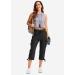 Soothfeel Women's Cargo Capris Pants - Lightweight Quick Dry Summer Pants | 6 Pockets, Ideal for Travel & Hiking | Casual Black X-Large - Buy Online on SooperMarket.com