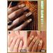 Kalolary 20PCS Luminous Glitter Gel Nail Polish Strips - Glow in the Dark Waterproof Nail Wrap Stickers (White) - Includes Nail File and Stick - Buy Online on SooperMarket.com