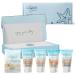 1-Shoppe All-In-Kit|Aqua Organics Amenity Kit|Boxed Hotel Toiletries|Bulk Set 1oz Travel Size Shampoo Conditioner Lotion Body Wash & Bar Soap for Guest Hospitality AirBnB/Vacation Rentals|5 Pieces