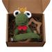TIAN-K 3-piece set baby pacifier chain clip hook frog rattle beech teether tooth toy teether wood