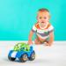 Bright Starts Oball Toy Car with Rattle - Multicolored Green-Blue Baby Toy | International Shipping Available - Buy Online on SooperMarket.com