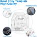 Bowl Cozy Template Set with 3 Sizes and Cutting Ruler - Sewing Pattern, 40 Pins, User Manual Included - Buy Online on SooperMarket.com