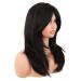MapofBeauty 20 Inch Long Layered Straight Synthetic Shoulder Length Wig with Bangs - Black - Buy Online on SooperMarket.com