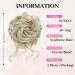 Fulang Hair 5 Pack - Wavy Large Bun Hair Parts with Rubber Bands | Artificial Hair Ties for Updos & Messy Buns (27/613) - Buy Online on SooperMarket.com